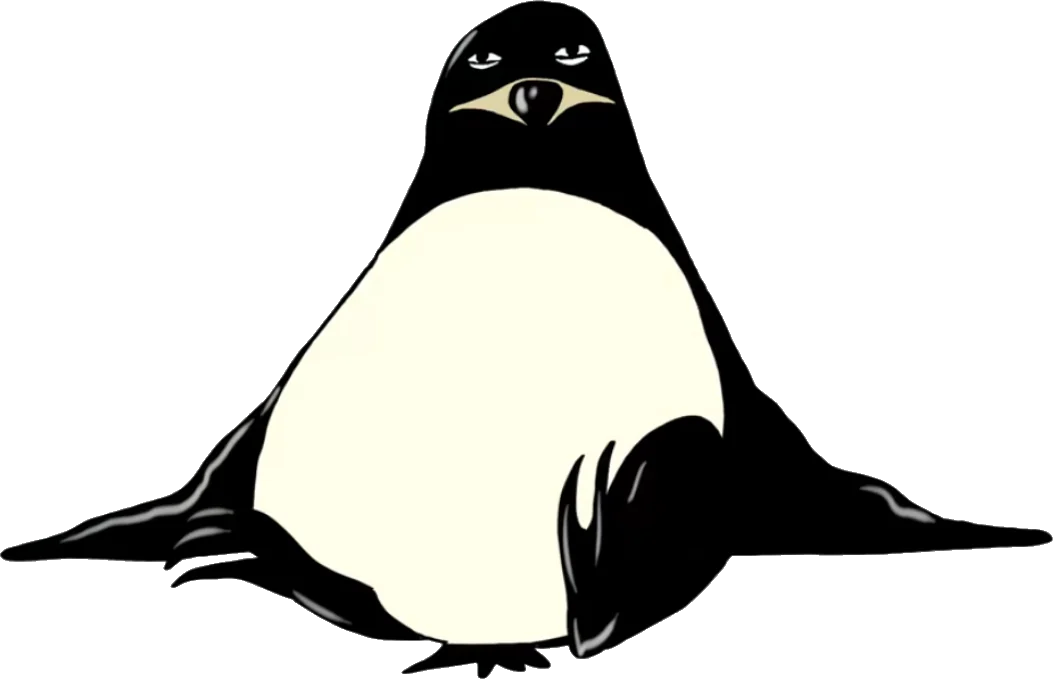 Sitzender Pinguin, der freundlich in die Kamera schaut, so beginnt die Begleitung im Kaiserufer Hamburg