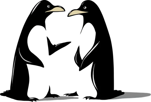 Zwei Pinguine im Gespr&auml;ch